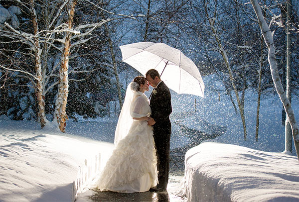 Преимущества свадьбы зимой